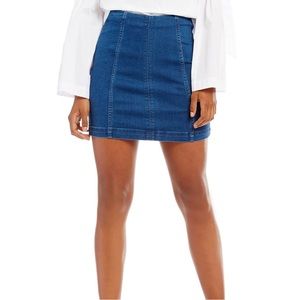 Free People Modern Femme Denim Mini Skirt